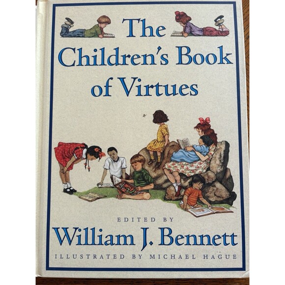 Children's Book of Virtues by William J. Bennett (1995, Hardcover) - Picture 3 of 10